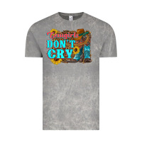 Cloud Rock cowgirls don't crty boots hat sunflowers Vintage Tee - Artiststas