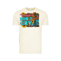 Cowgirls Don't Crty Boots Hat Sunflowers Vintage Tee | Teevron