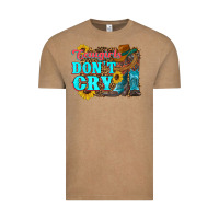 Vintage Coffee cowgirls don't crty boots hat sunflowers Vintage Tee - Artiststas