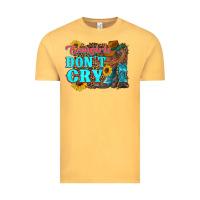 Vintage Mustard cowgirls don't crty boots hat sunflowers Vintage Tee - Artiststas