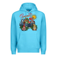 Ocean Blue summer Premium Hoodie - SublimationCraftShop