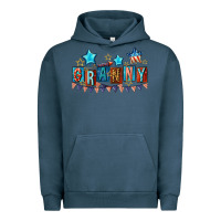 Pigment Midnight Navy American Granny 4th of july Urban Hoodie - CowGirlArtShop