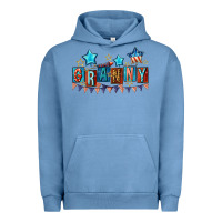 Pigment Pebble Blue American Granny 4th of july Urban Hoodie - CowGirlArtShop