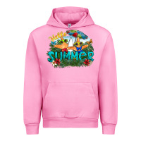Fuchsia Pink hello summer Urban Hoodie - SublimationCraftShop