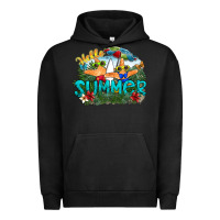Pigment Black hello summer Urban Hoodie - SublimationCraftShop