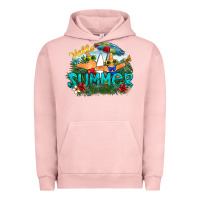 Pigment Salmon hello summer Urban Hoodie - SublimationCraftShop