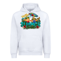 White hello summer Urban Hoodie - SublimationCraftShop