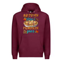 Burgundy autumn skies pumpkin pies Premium Hoodie - HRA Design Shop