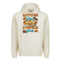 Oatmeal Heather autumn skies pumpkin pies Premium Hoodie - HRA Design Shop