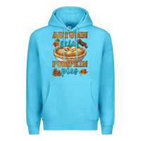 Ocean Blue autumn skies pumpkin pies Premium Hoodie - HRA Design Shop