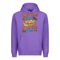 Purple autumn skies pumpkin pies Premium Hoodie - HRA Design Shop