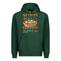 Sports Green autumn skies pumpkin pies Premium Hoodie - HRA Design Shop