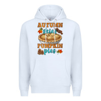 White autumn skies pumpkin pies Premium Hoodie - HRA Design Shop