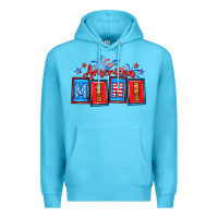 Ocean Blue American mini Premium Hoodie - Neo Western