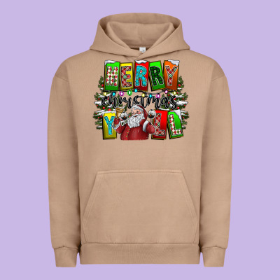 Merry Christmas Yall Urban Hoodie Designed By Cowhidedigitalart