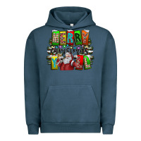 Pigment Midnight Navy merry christmas yall Urban Hoodie - CowhideDigitalArt