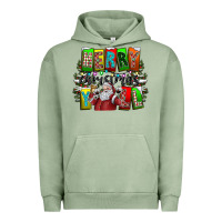 Pigment Oil Green merry christmas yall Urban Hoodie - CowhideDigitalArt