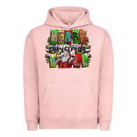 Pigment Salmon merry christmas yall Urban Hoodie - CowhideDigitalArt