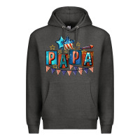 Charcoal Heather American Papa 4th of july Premium Hoodie - CowGirlArtShop