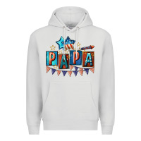 Dove Grey American Papa 4th of july Premium Hoodie - CowGirlArtShop