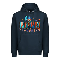 Navy American Papa 4th of july Premium Hoodie - CowGirlArtShop