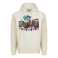 Oatmeal Heather American Papa 4th of july Premium Hoodie - CowGirlArtShop