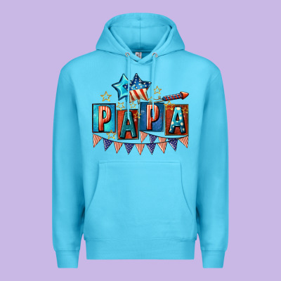 American Papa 4th Of July Premium Hoodie Designed By Cowgirlartshop