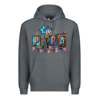 Rock American Papa 4th of july Premium Hoodie - CowGirlArtShop