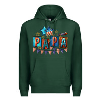 Sports Green American Papa 4th of july Premium Hoodie - CowGirlArtShop