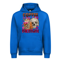 Cobalt coffee is my valentine skull Urban Hoodie - FaDigitalArtStudio