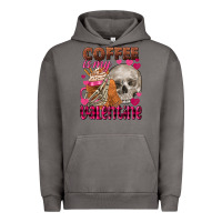 Pigment Tornado coffee is my valentine skull Urban Hoodie - FaDigitalArtStudio