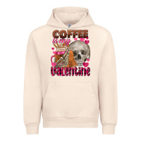 Sandshell coffee is my valentine skull Urban Hoodie - FaDigitalArtStudio