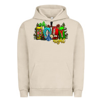 Pigment French Oak oh holy night Urban Hoodie - CowhideDigitalArt