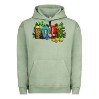 Pigment Oil Green oh holy night Urban Hoodie - CowhideDigitalArt