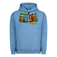 Pigment Pebble Blue oh holy night Urban Hoodie - CowhideDigitalArt