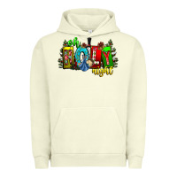 Pigment Pistachio oh holy night Urban Hoodie - CowhideDigitalArt