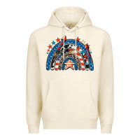 Tofu American rainbow 4th of july Premium Hoodie - CowGirlArtShop