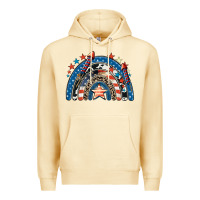 Pina Colada American rainbow 4th of july Premium Hoodie - CowGirlArtShop