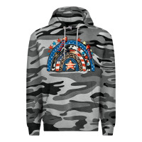 Slate Camo American rainbow 4th of july Premium Hoodie - CowGirlArtShop