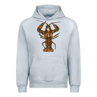 Heather Grey crawfish Urban Hoodie - FaDigitalArtStudio