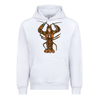 White crawfish Urban Hoodie - FaDigitalArtStudio