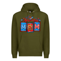 Army Green American mom Premium Hoodie - Neo Western