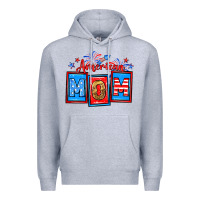 Heather Grey American mom Premium Hoodie - Neo Western