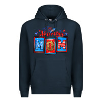 Navy American mom Premium Hoodie - Neo Western