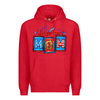 Red American mom Premium Hoodie - Neo Western