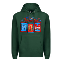 Sports Green American mom Premium Hoodie - Neo Western
