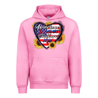 Fuchsia Pink American heart southern soul Urban Hoodie - CowGirlArtShop