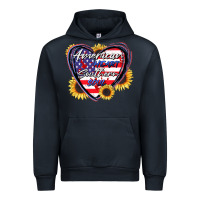Navy American heart southern soul Urban Hoodie - CowGirlArtShop