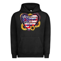 Pigment Black American heart southern soul Urban Hoodie - CowGirlArtShop