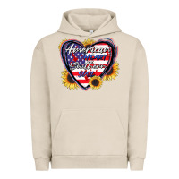 Pigment French Oak American heart southern soul Urban Hoodie - CowGirlArtShop